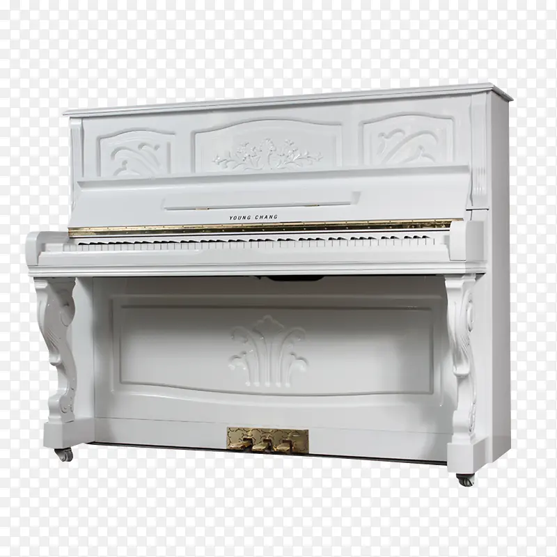 白色豪华钢琴