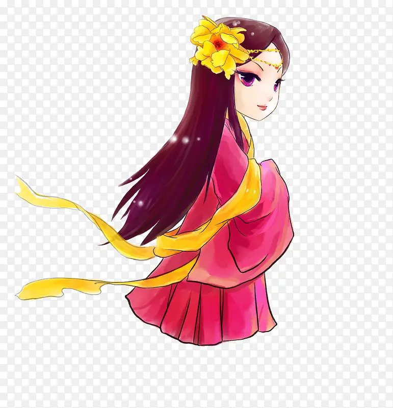 卡通古装美女PNG图片素材下载_图片编号8846334-PNG素材网