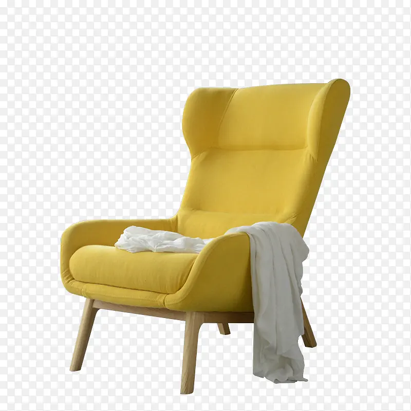 创意黄色的躺椅家居