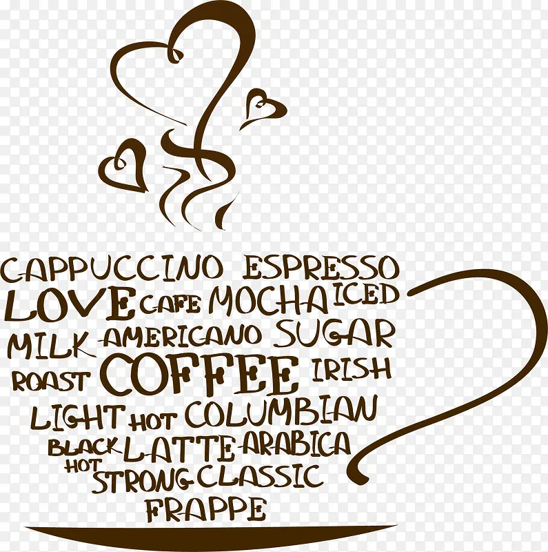 字母拼图咖啡杯