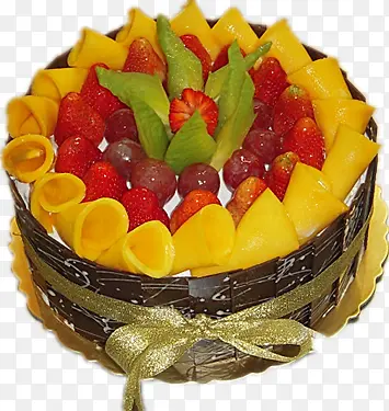 五彩水果蛋糕