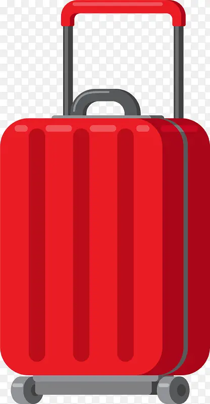 时尚红色拉杆行李箱