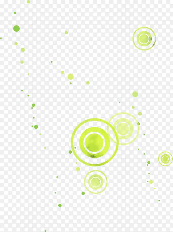 绿色卡通环保气泡