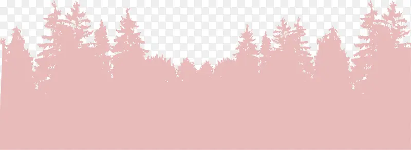 粉色清新树林