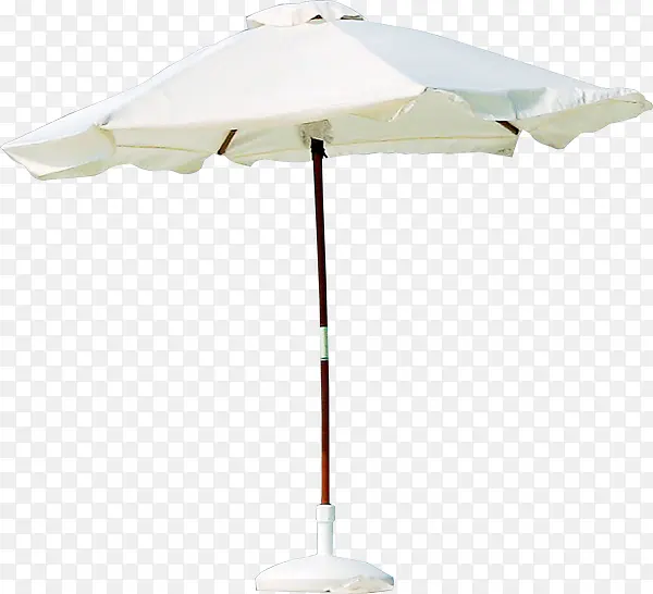 白色沙滩伞