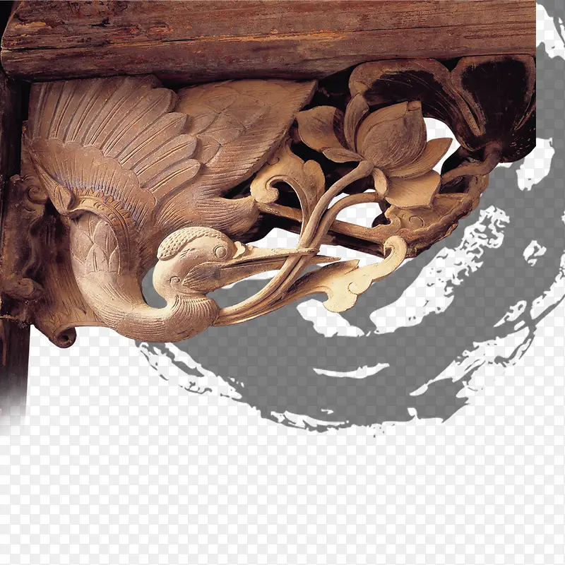 木材雕刻屋檐