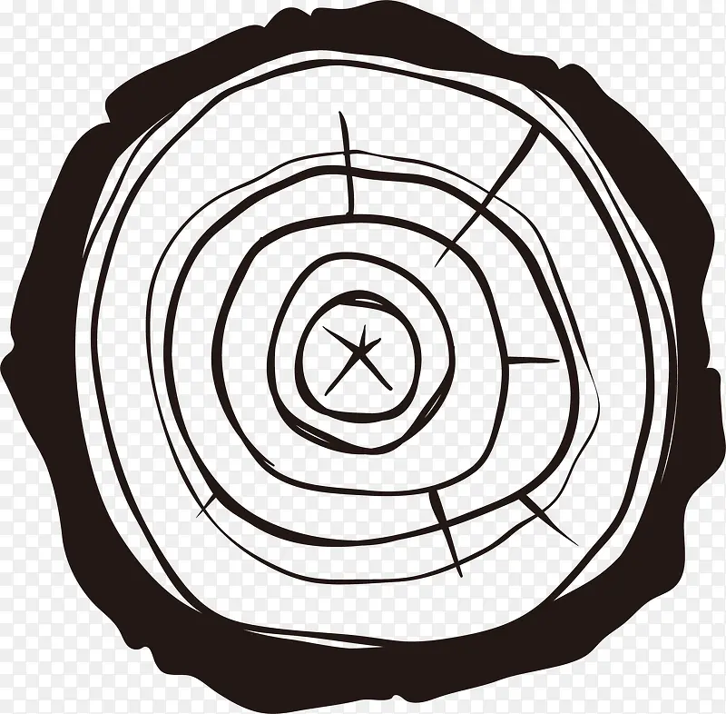 圆形的公共环保木材
