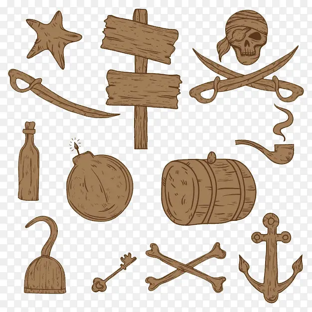 海盗木材元素