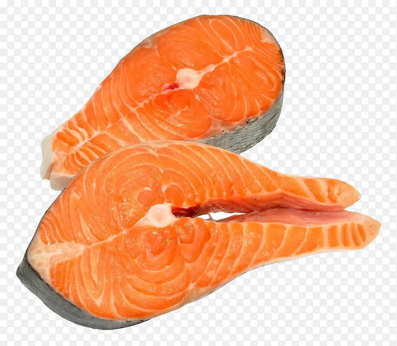 鲑鱼肉块高清图片