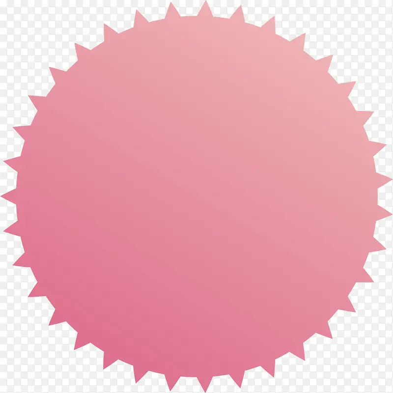 粉色锯齿圆圈