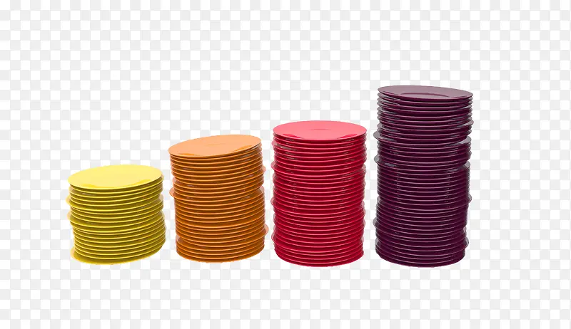 彩色堆叠瓷盘餐盘