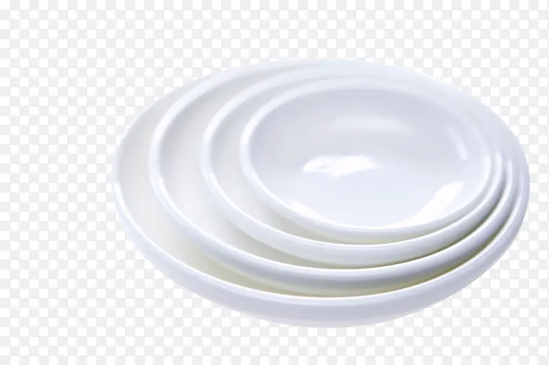 白色几何瓷器餐盘