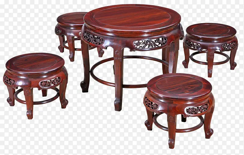 中式做旧圆桌