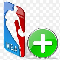 Nba篮球比赛主题图标加号