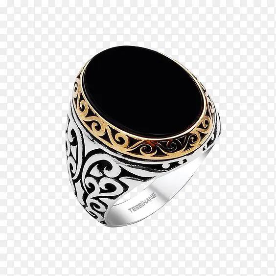黑宝石戒指