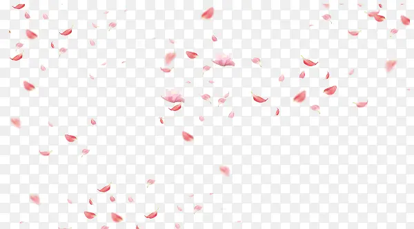 粉色漂浮情人节花瓣