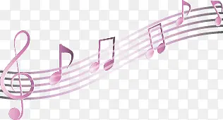 紫色音乐乐符