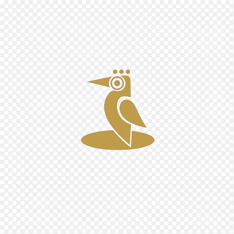 金色啄木鸟商标logo