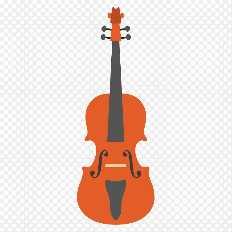 小提琴乐器设计矢量图