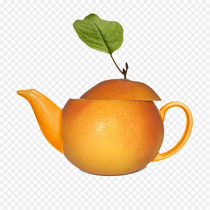创意香橙茶壶设计