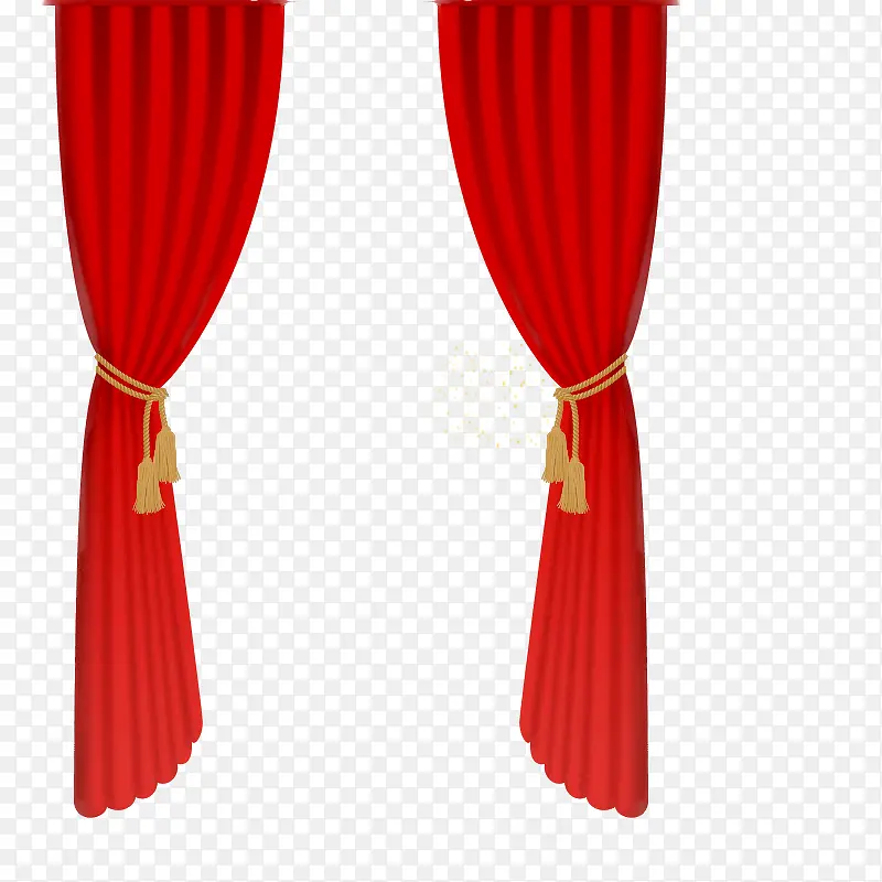 舞台红帘子