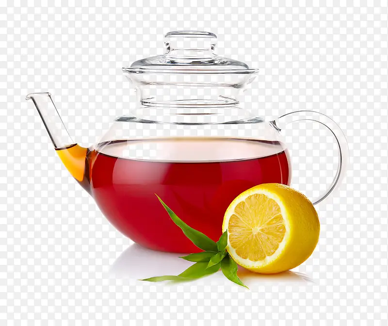 姜茶玻璃茶壶水果
