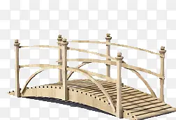护栏木头小桥