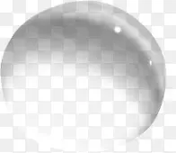 白色透明球