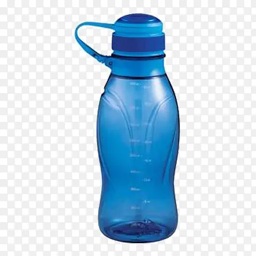 蓝色塑料运动杯子