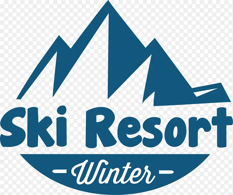 滑雪度假村标志