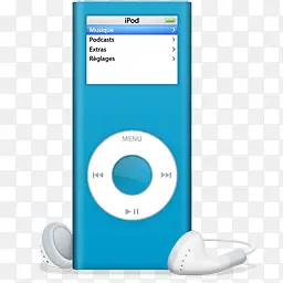 iPod纳米蓝色肖像