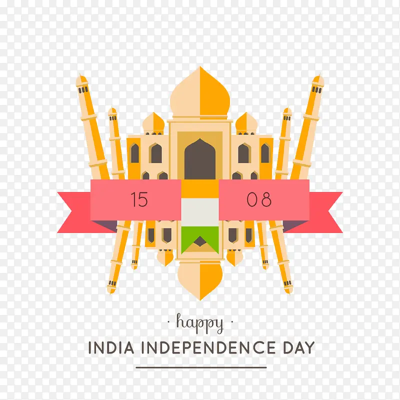 印度独立日泰姬陵建筑