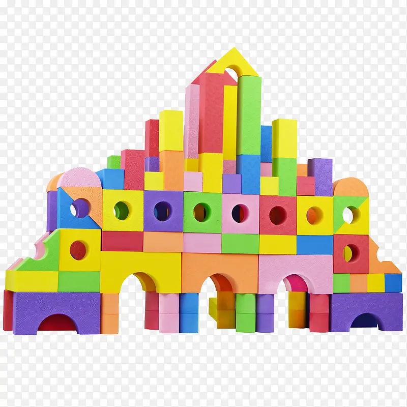 多彩积木城堡