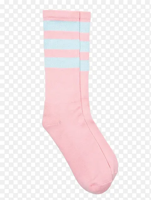 蒸汽波风格粉蓝色长袜