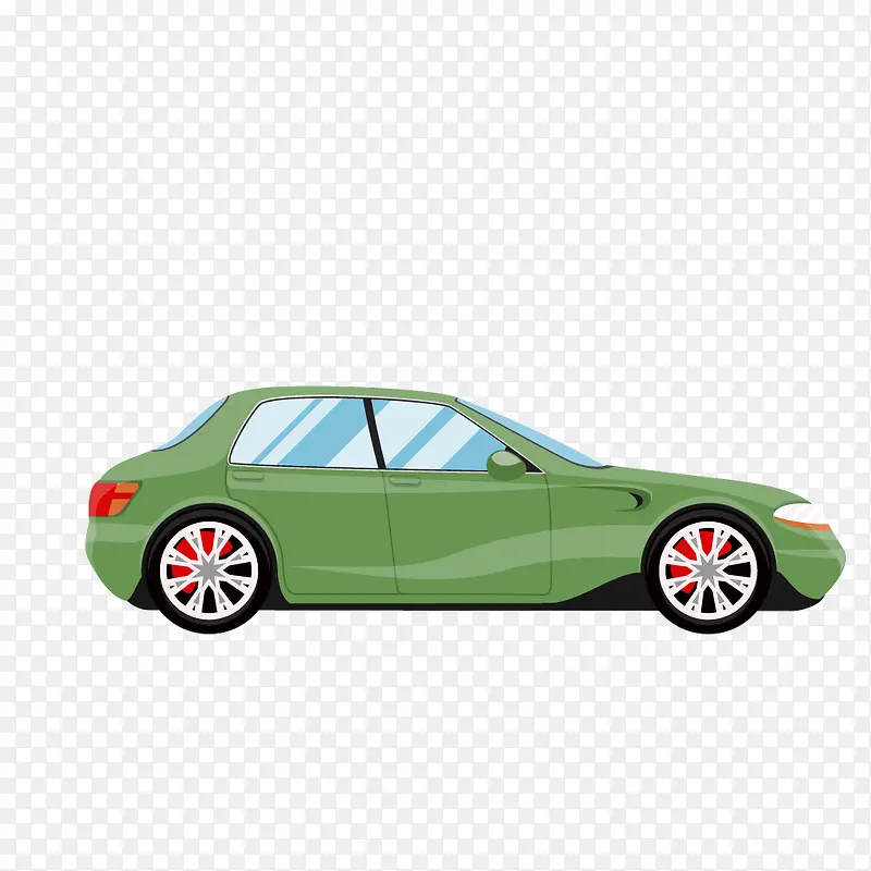 绿色小型汽车跑车