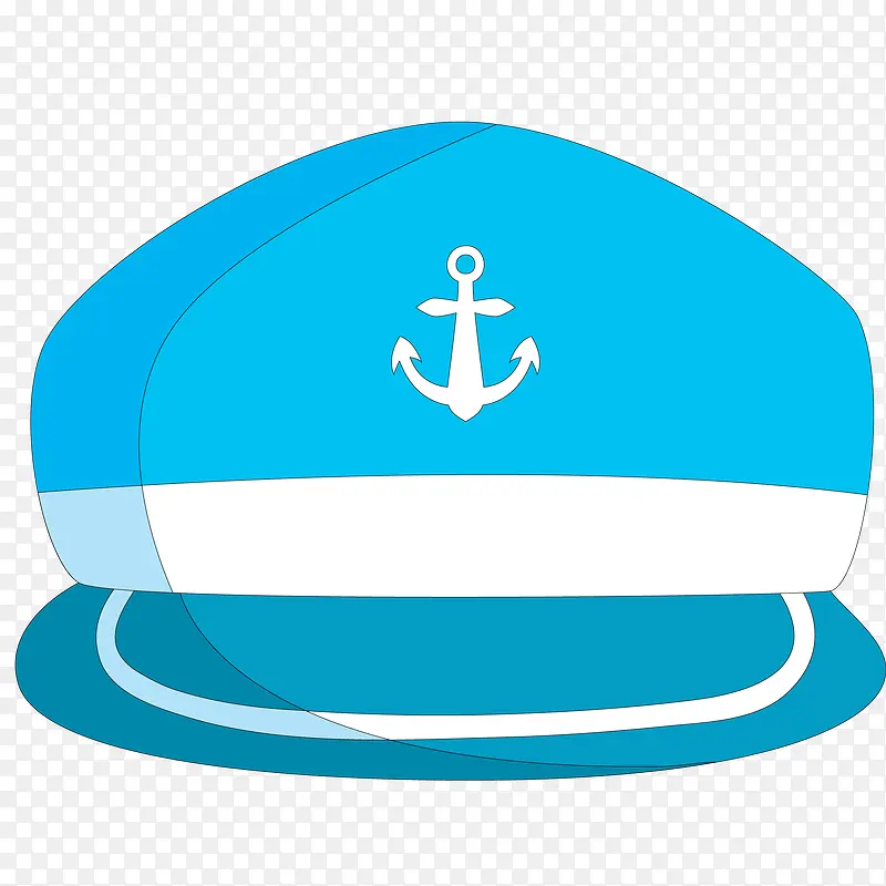 蓝色的海军帽子设计