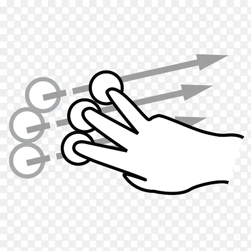 三手指轻弹gestureworks图标