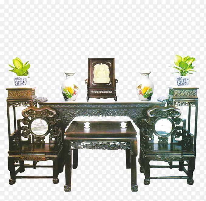 红木家具 木制家具 紫檀雕灵芝PNG图片素材下载_图片编号8888770-PNG素材网