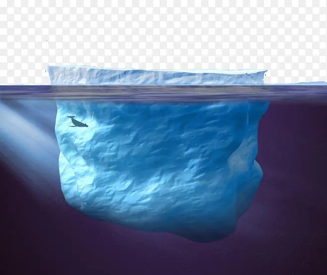 水面下的冰川