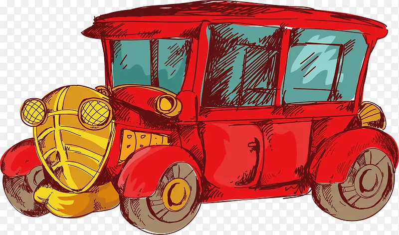 红色汽车