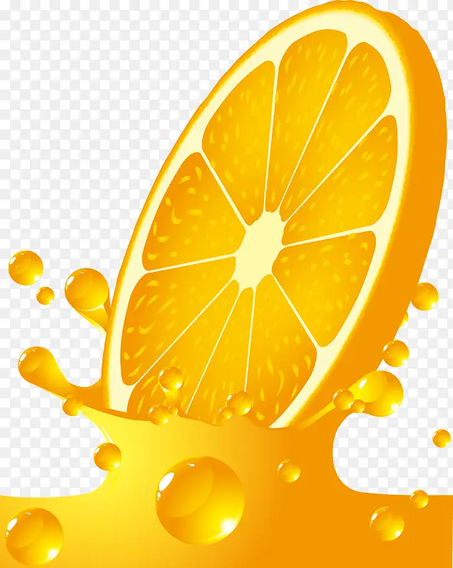 矢量百分百橘子汁