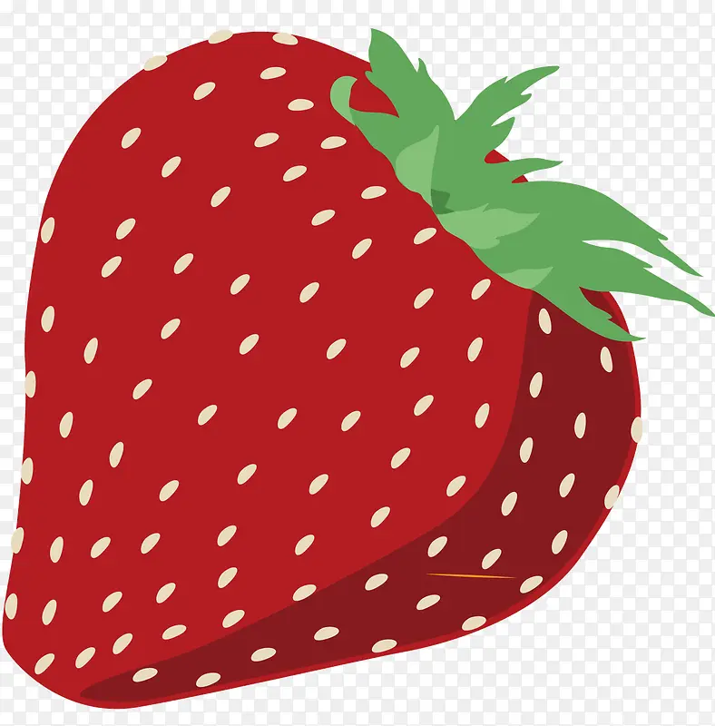 一个红色的大草莓