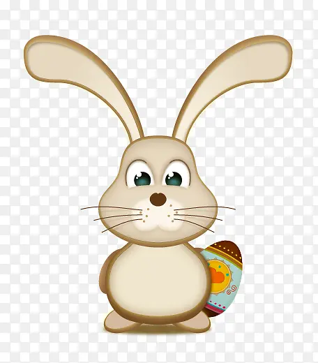 兔子复活节鸡蛋兔子和复活节彩蛋