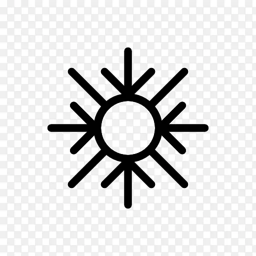 天气预报雪花的符号图标