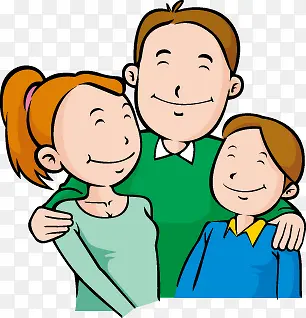 卡通人物三口之家PNG图片素材下载_图片编号8894043-PNG素材网