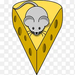动物鼠标在前的一个奶酪open