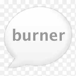 白色对话框burner