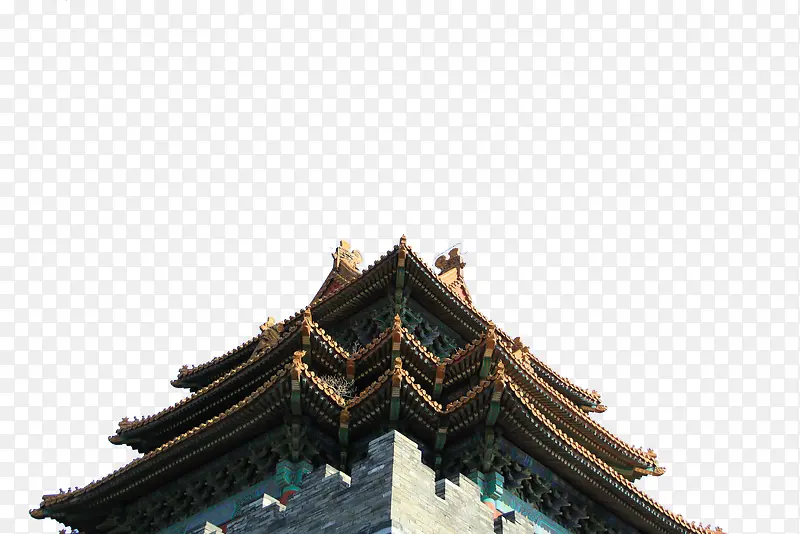 古代古典故宫角楼屋檐元素PNG图片素材下载_图片编号8897766-PNG素材网