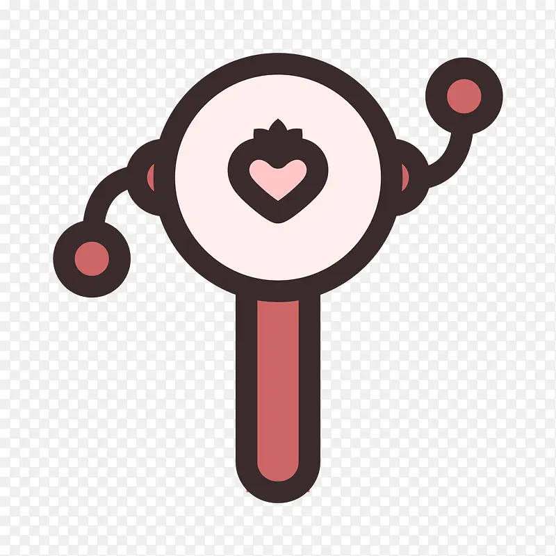 灰色手绘线稿玩具婴儿图标