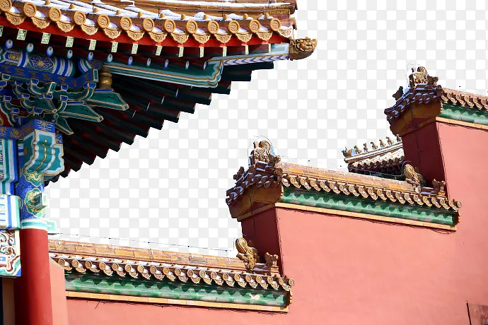 古代古典故宫角楼屋檐元素PNG图片素材下载_图片编号8897748-PNG素材网
